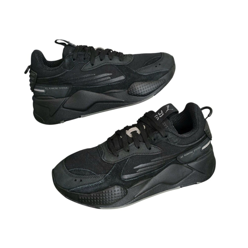 Puma RS X Shoes Mens Size 8 Womens Size 9.5 Black Athletic Sneakers
